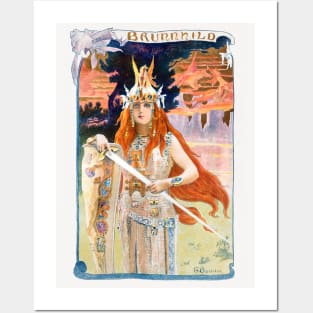 Burnnhild (1899) by Gaston Bussière Posters and Art